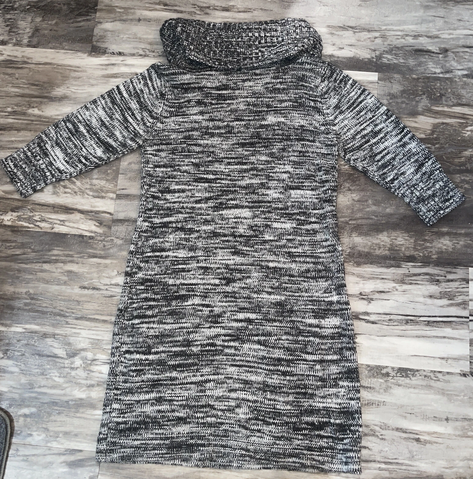 Maglione Alyx Donna Taglia XL Nero Bianco Marmorizzato Abito Grigio Maglia Corta Pull On
