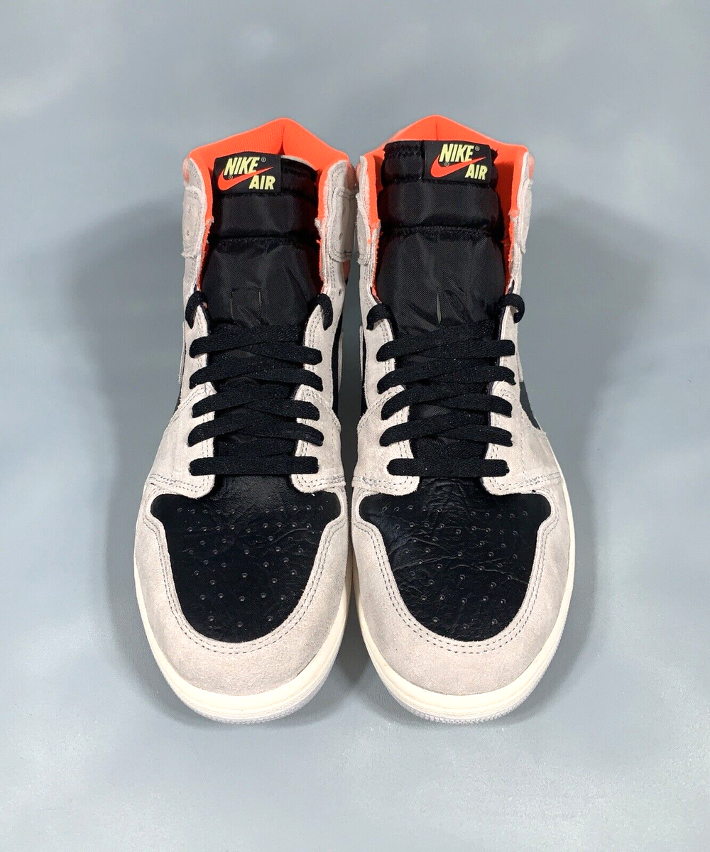 Nike Air Jordan 1 Retro High OG Neutral Grey Hyper Crimson 555088