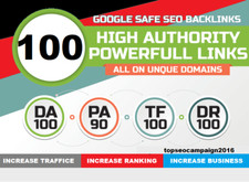 100 Unique Domain SEO Backlinks On TF100-40 DA100-40 Sites . SEO