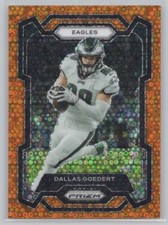 Dallas Goedert 2023 Panini Prizm Orange Disco #238 Philadelphia Eagles