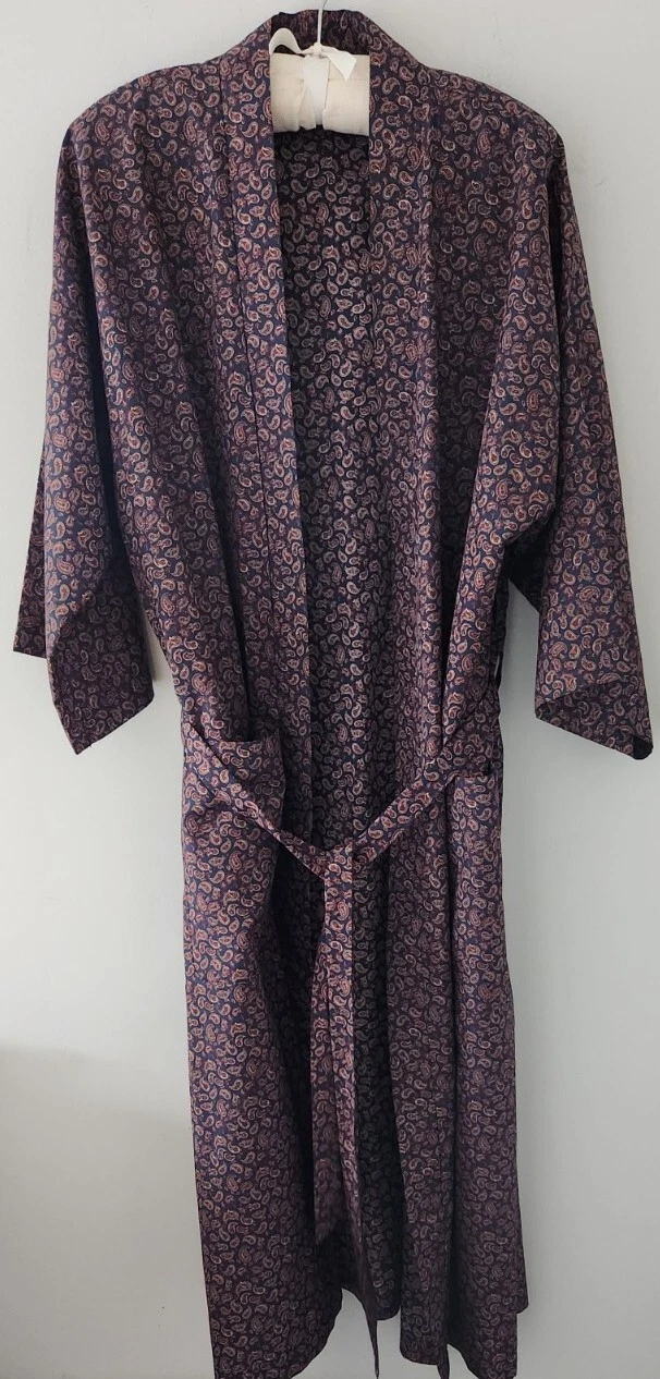 Robe kimono vintage Christian Dior Unisexe Paisley Wrap années 90 ! Taille unique USA Excellent 