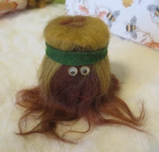 1972 Dum-Dum Klutz Cousin It Hippie Troll Toy