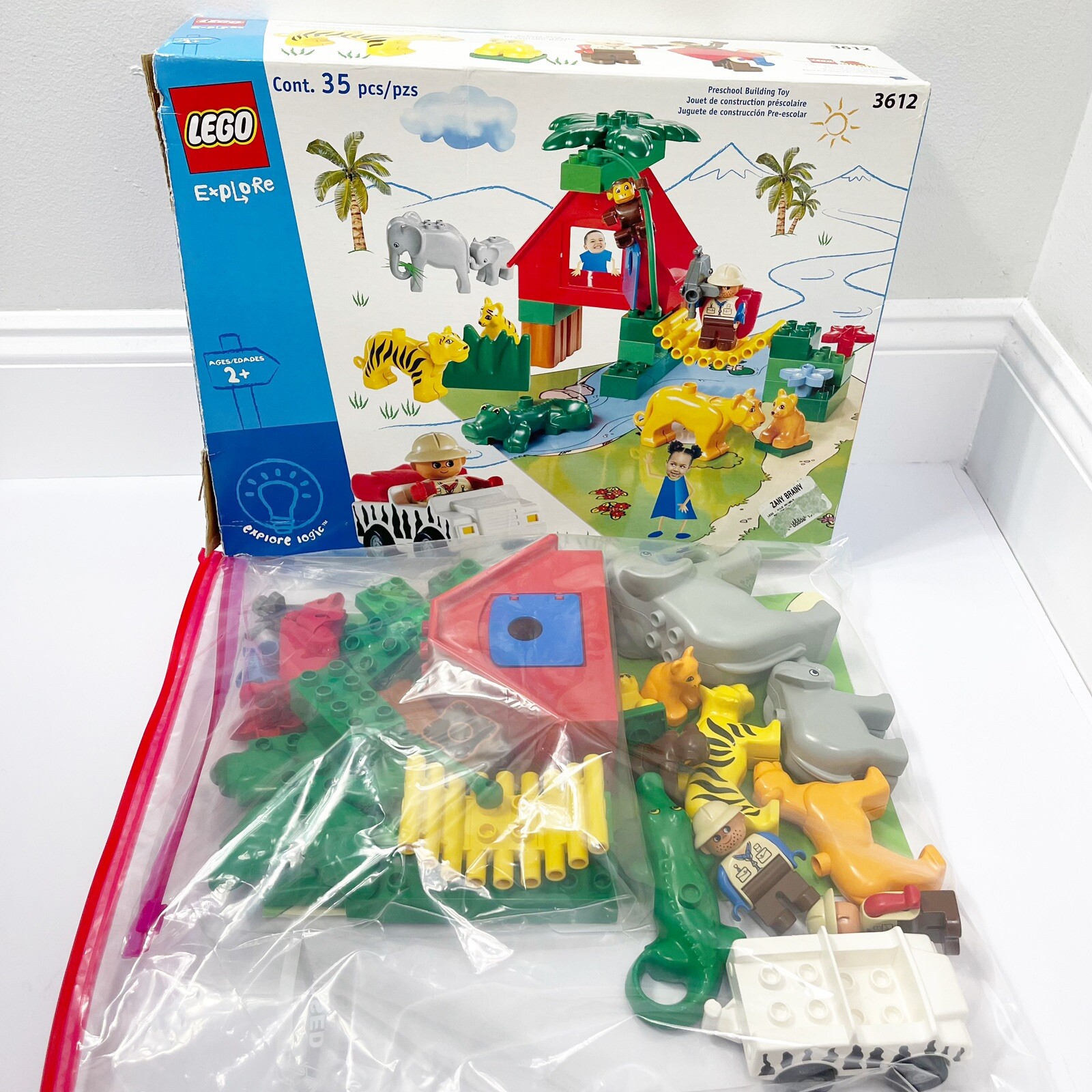 LEGO Duplo Explore 3612 Town Zoo Wildlife Wild Animals 2002