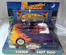 The Chevron Cars Hank Hot Rod with Flame paint job - New In Packaging