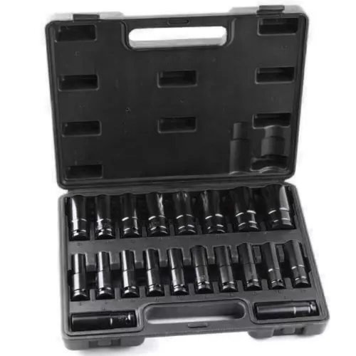 20x Deep Impact Socket Set 1/2 Inch Drive 6 Point Metric 8-32mm Heavy Duty Kits - Picture 5 of 14