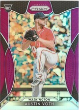 2019 Panini Prizm Austin Voth #265 Purple Prizm SP RC