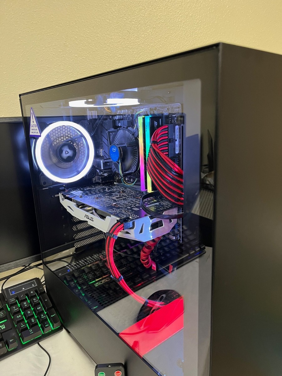 Gt 1030 Computer Ryzen 7 2700 Ram Hoengager RTX 5070 12GB Gaming PC Desktop AMD Ryzen 9600X 6-Core  GHz, 32GB DDR5 RAM, 1TB PCIe SSD, Windows 11 -RGB Prebuilt Computer 