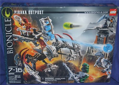 Lego Bionicle Piraka Outpost Set 8892 New 211 pieces Factory Sealed 2006  673419078771|
