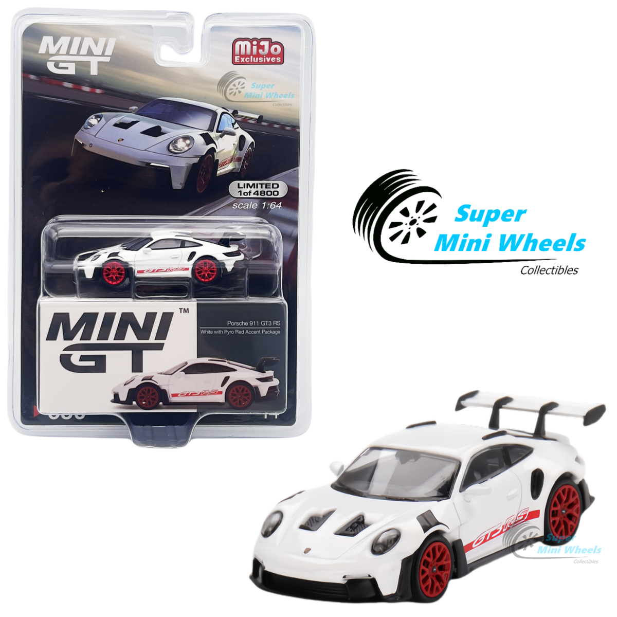 MINI GT Porsche 911 GT3 ホワイト 2個セット 478 Porsche 911 GT3 White By MINI GT - MINIATURE TOY SHOP