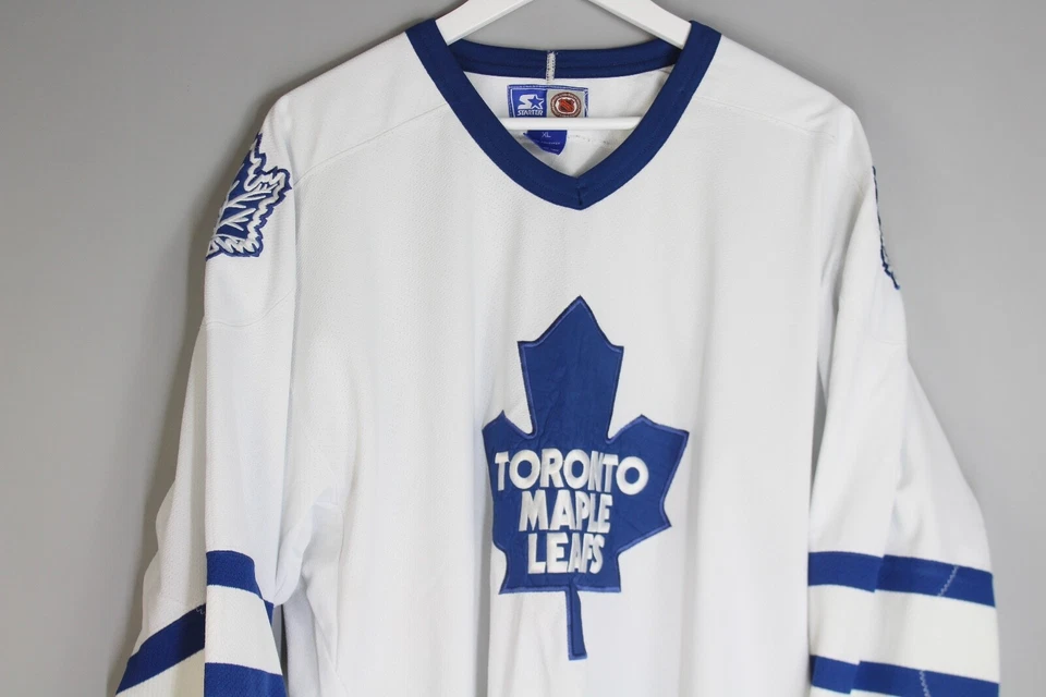 TORONTO MAPLE LEAFS CANADA ICE HOCKEY SHIRT JERSEY MAGLIA NHL STARTER XL - Image 2 of 4