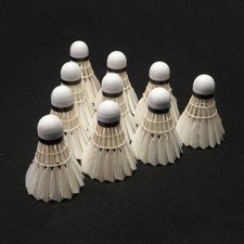 12 PCS White Feather Badminton Shuttlecocks Shuttles Sport Training Supplies New