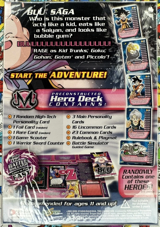 (1) DragonBall Z: Buu Saga Sealed Hero & Villain Starter Deck 2 Box Set DBZ - Image 3 of 4