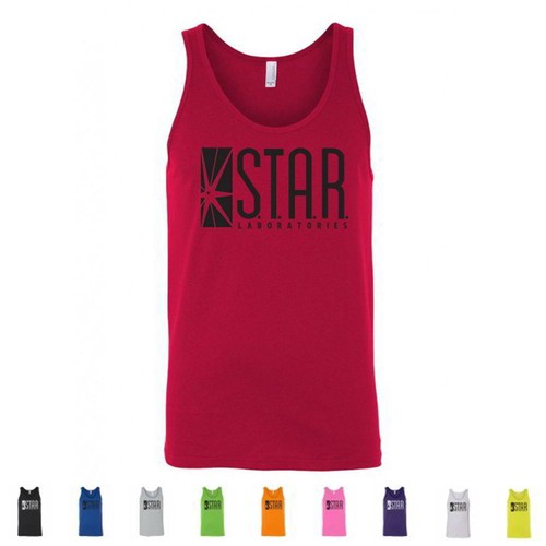 STAR Laboratories S.T.A.R. Labs The Flash TV Barry Allen Merch Mens Tank Tops