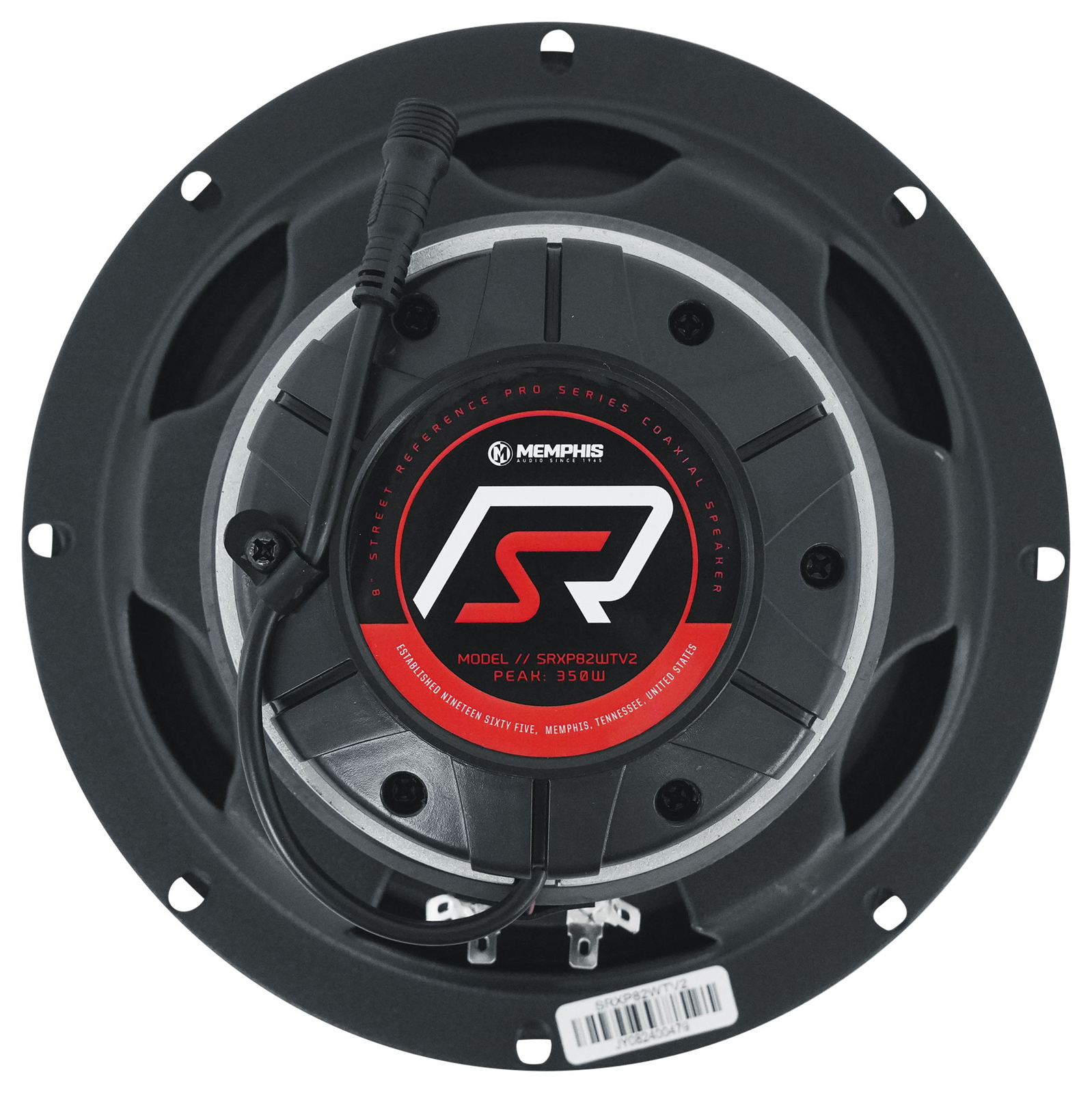 Автомобильный динамик Memphis Audio SRXP82WTV2 8 мощностью 350 Вт с высокочастотным сигналом RGB LED