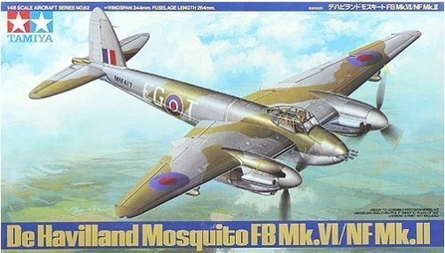 Tamiya 61062 1/48 Aircraft Model Kit De Havilland Mosquito FB Mk.VI/NF Mk.II - Picture 1 of 1