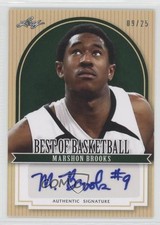 2012 Leaf Best of Basketball Green 9/25 MarShon Brooks #MB1 Auto 0b2