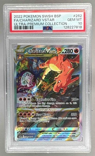 7818 Charizard VST 2019 Pokemon Sword & Shield Black Star Promos #SWSH262 PSA 10