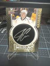 2017-18 Trilogy Signature Pucks Auto of D John Carlson  SP JC