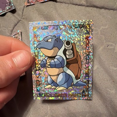 BLASTOISE 1999 MERLIN POKEMON STICKER #S4 HOLOGRAPHIC SPARKLE PRISM