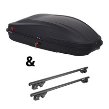 Für VW Golf 7 Sportsvan Typ AM1 - Dachträger Menabo Sherman & Dachbox Spark 320