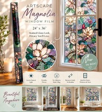 Artscape Magnolia Window Film 24x36 New in Box Privacy Window Cover