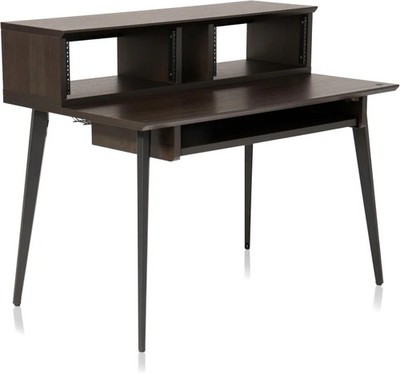 Gator Frameworks Elite Main Desk - Dark Walnut Brown