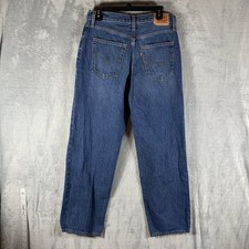 Levi's Women's Jeans '94 Baggy 30 x 31 High Rise Straight Wide Leg Blue