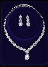 Versilbert Kristall Strass Braut Hochzeit Hal...
