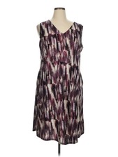 Simply Vera Vera Wang Women Purple Casual Dress XL