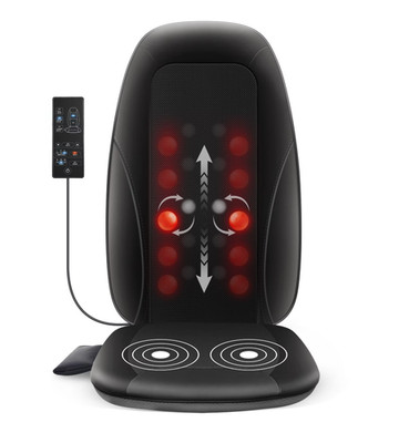 Comfier Shiatsu Seat Cushion Massager w/ Heat & Vibration   New in Box