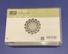 Stampin Up Five-Way Flower Rubber Wood 1 Piece stamp set-Preowned New