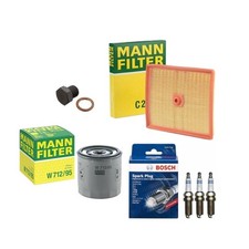 ALL MANN FILTERS + BOSCH SPARK PLUGS SERVICE KIT FOR VW GOLF S TSI 1.0 MK7 16-20