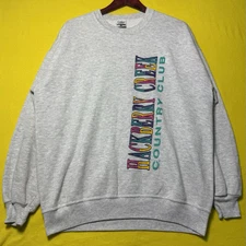 Vintage Gophers Sweatshirt Mens XL Hackberry Creek Country Golf Club Made in USA