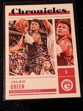 2022-23 Panini Chronicles Basketball Green Foil - #28 Jalen Green - Rockets