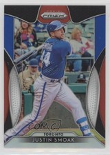 2019 Panini Prizm Red White & Blue Prizm Justin Smoak #11 0e3