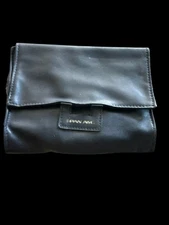 Pan Am Airlines Amenity Toiletry Travel Bag Grooming Kit Blue Vintage (empty)