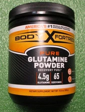 Body Fortress Pure Glutamine Power Bottle, 300 mg, 65 Servings, 4.5g Glutamine