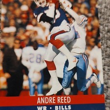 Pro Set Andre Reed Buffalo Bills #440 Base Set NFL Vintage Football Card
