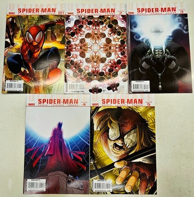 Ultimate Spiderman Marvel Comics 5 Key Issue Run 1 2 3 4 5 High Grade FN
