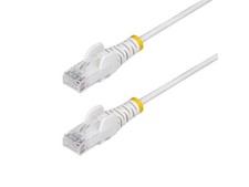 StarTech 5ft White Slim CAT6 Ethernet Cable, ...