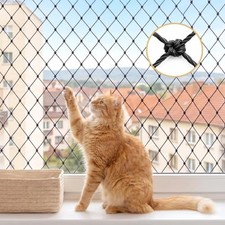 Cat Netting Balcony, 10 x 13 ft Steel Wire Reinforced Mesh for Pets