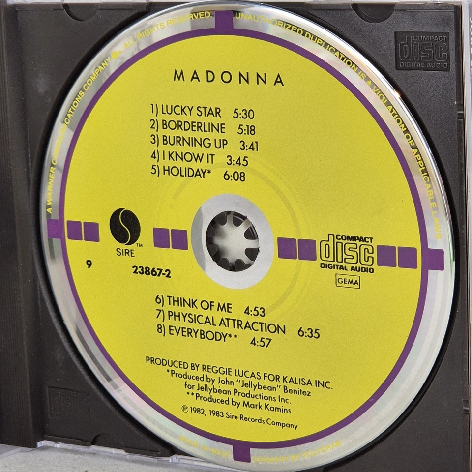 MADONNA Madonna Self Titled CD West German Target Press Debut Album Borderline - Image 4 of 4