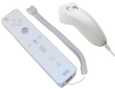 OEM Nintendo Remote  Nunchuk Controller Set WHITE for Nintendo Wii  Wii U mote