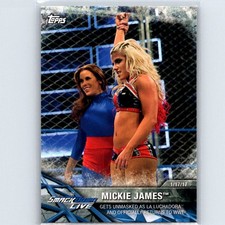 2017 Topps WWE Women's Division Mickie James #WWE-24 WWE Matches and Moments