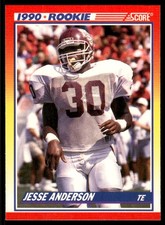 Jesse Anderson RC 1990 Score #633 33300 Football Card