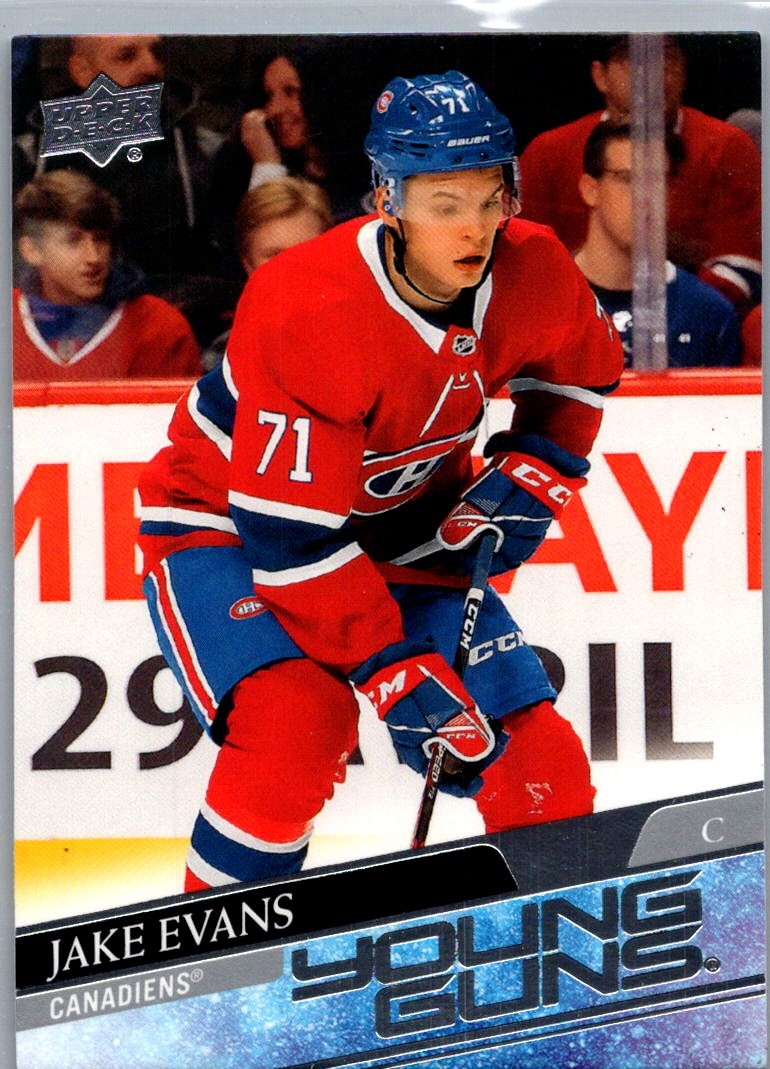 2020-21 Upper Deck #247 Jake Evans Young Guns