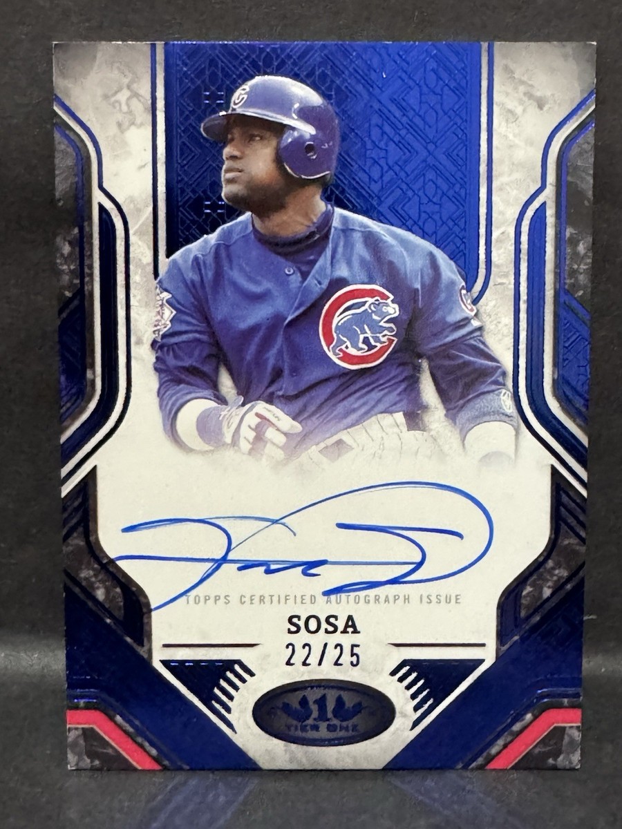 【topps 】 SAMMY SOSA サミー ソーサ AUTO 25シリ topps 】 SAMMY SOSA サミー ソーサ AUTO 25シリ topps 】 SAMMY SOSA