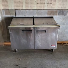 North American Refrigeration 2-Door Refrigerated Prep Table, Standard Top