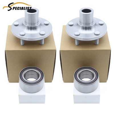 FIT Ford Focus 2012-2018 C-MAX 2013-2018 2 Set NEW Front Wheel Hub & Bearing Kit