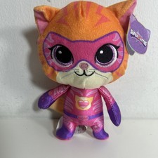 Disney Junior Super Kitties PinK Ginny 7" Plush Stuffed Animal Kitten